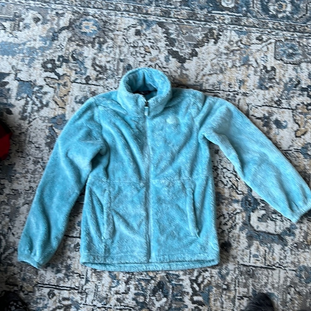 North Face Size M Girls Green Fleece Jacket